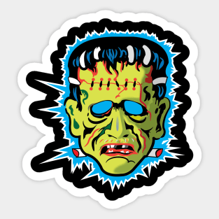 Vintage Frankenstein Mask Sticker